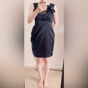 Black dress Mini Dress , asymmetric design Size M